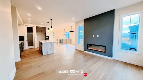 277 Waterford Way, Chestermere, AB - Indoor With Fireplace