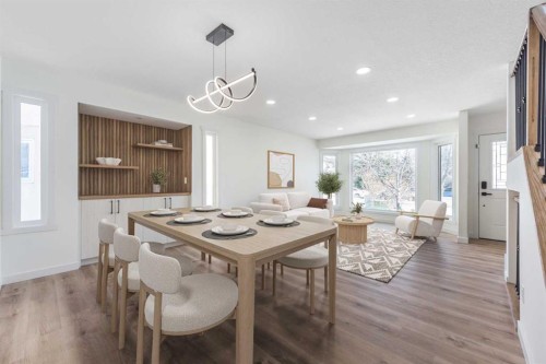 307 Hamptons Mews Nw, Calgary, AB - Indoor Photo Showing Dining Room