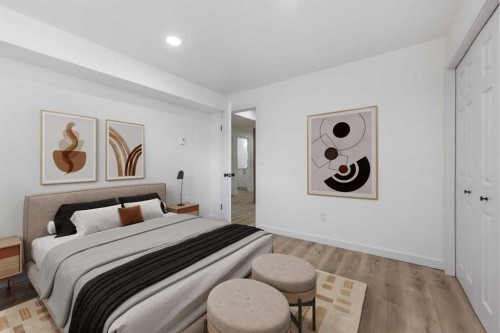 307 Hamptons Mews Nw, Calgary, AB - Indoor Photo Showing Bedroom