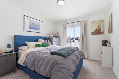 459 Rivercrest Road, Cochrane, AB - Indoor Photo Showing Bedroom