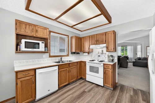 11444 Coventry Boulevard Ne, Calgary, AB - Indoor Photo Showing Kitchen With Double Sink