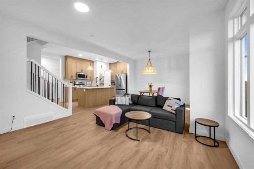 288 Sora Terrace Se, Calgary, AB - Indoor Photo Showing Living Room