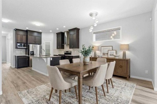 730 Redstone Drive Ne, Calgary, AB - Indoor Photo Showing Dining Room