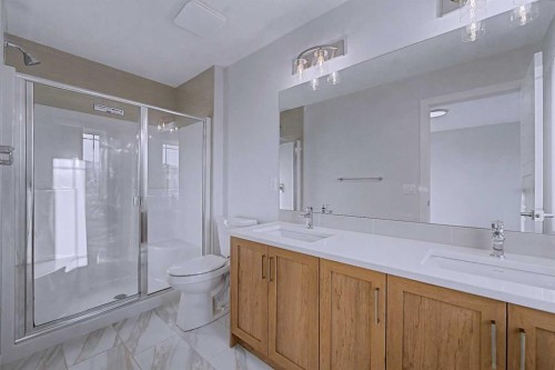 64 Amblefield View Nw, Calgary, AB - Indoor Photo Showing Bathroom