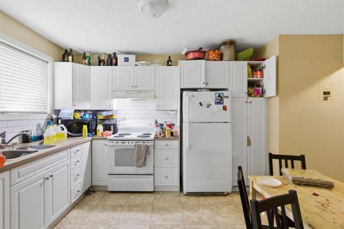 6131 Bowness Road Nw, Calgary, AB - Indoor Photo Showing Kitchen With Double Sink