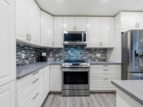 115 Canals Circle Sw, Airdrie, AB - Indoor Photo Showing Kitchen With Upgraded Kitchen