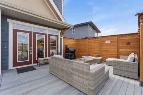 55 Marquis Green Se, Calgary, AB - Outdoor With Deck Patio Veranda With Exterior