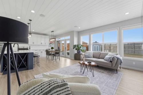 55 Marquis Green Se, Calgary, AB - Indoor Photo Showing Living Room