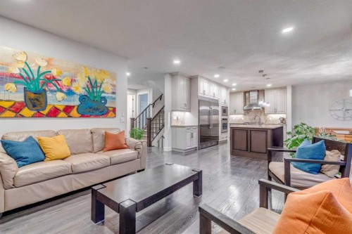 61 Masters Landing Se, Calgary, AB - Indoor Photo Showing Living Room