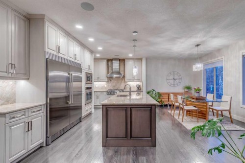 61 Masters Landing Se, Calgary, AB - Indoor Photo Showing Kitchen With Upgraded Kitchen