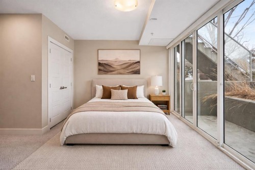 102-1808 27 Avenue Sw, Calgary, AB - Indoor Photo Showing Bedroom
