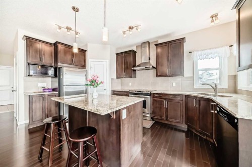 12 Kincora Mews Nw, Calgary, AB - Indoor Photo Showing Kitchen With Stainless Steel Kitchen With Upgraded Kitchen