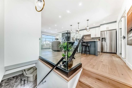 9215 Allison Drive Se, Calgary, AB - Indoor Photo Showing Kitchen With Upgraded Kitchen