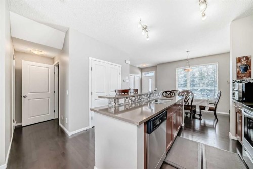 188 Chapalina Square Se, Calgary, AB - Indoor Photo Showing Kitchen With Double Sink