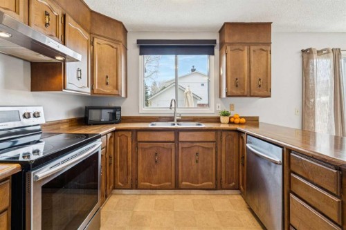 6503 Rundlehorn Drive Ne, Calgary, AB - Indoor Photo Showing Kitchen With Double Sink