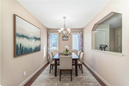273 Silverado Plains Close Sw, Calgary, AB - Indoor Photo Showing Dining Room