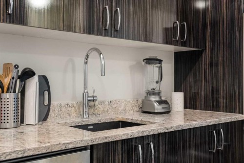 1206-450 8 Avenue Se, Calgary, AB - Indoor Photo Showing Kitchen With Upgraded Kitchen