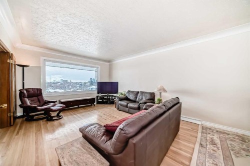 824 Bridge Crescent Ne, Calgary, AB - Indoor Photo Showing Living Room
