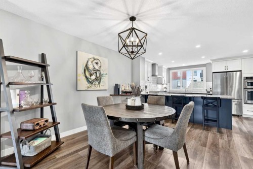 322 Masters Row Se, Calgary, AB - Indoor Photo Showing Dining Room