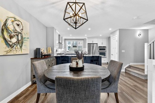 322 Masters Row Se, Calgary, AB - Indoor Photo Showing Dining Room