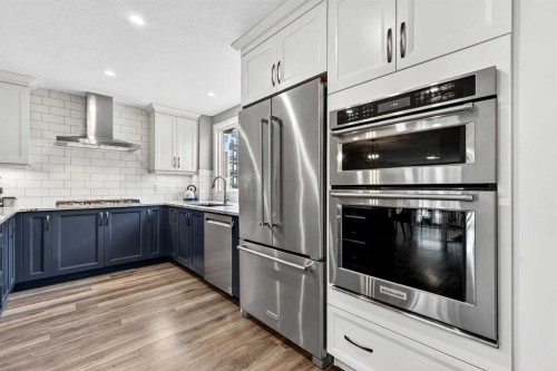 322 Masters Row Se, Calgary, AB - Indoor Photo Showing Kitchen With Stainless Steel Kitchen With Upgraded Kitchen