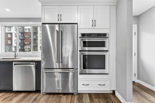 322 Masters Row Se, Calgary, AB - Indoor Photo Showing Kitchen With Stainless Steel Kitchen With Upgraded Kitchen