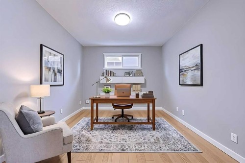 121 Marquis View Se, Calgary, AB - Indoor Photo Showing Office