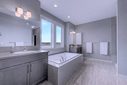 121 Marquis View Se, Calgary, AB - Indoor Photo Showing Bathroom
