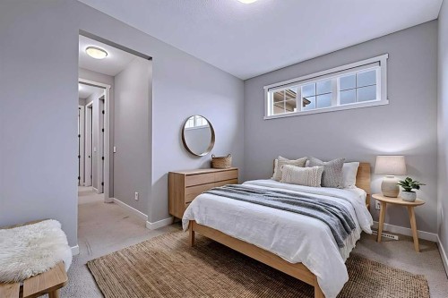 121 Marquis View Se, Calgary, AB - Indoor Photo Showing Bedroom