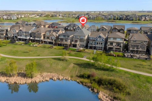 121 Marquis View Se, Calgary, AB - Outdoor With Body Of Water With View