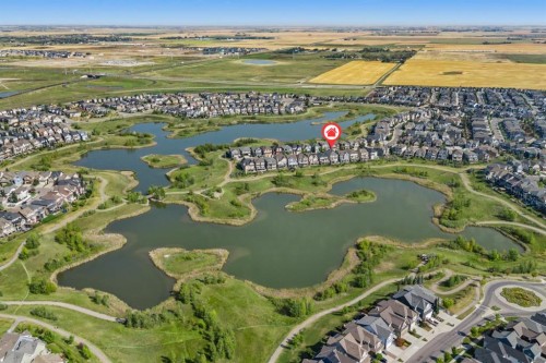 121 Marquis View Se, Calgary, AB - Outdoor With Body Of Water With View