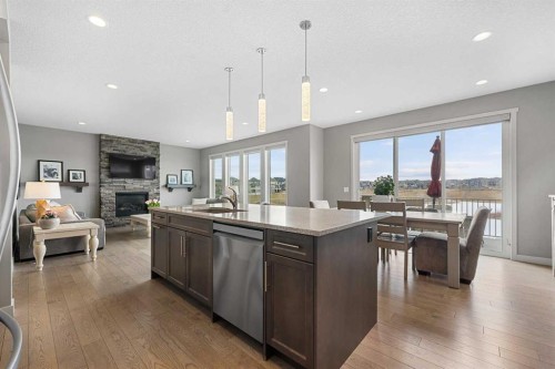 121 Marquis View Se, Calgary, AB - Indoor Photo Showing Kitchen With Upgraded Kitchen