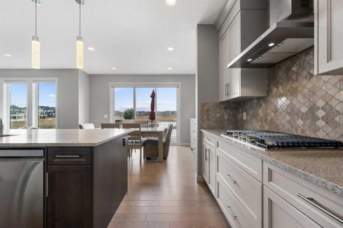 121 Marquis View Se, Calgary, AB - Indoor Photo Showing Kitchen With Upgraded Kitchen