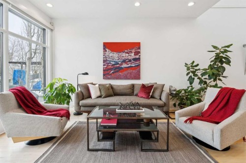 3834 1A Street Sw, Calgary, AB - Indoor Photo Showing Living Room