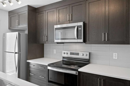 306-338 Seton Circle Se, Calgary, AB - Indoor Photo Showing Kitchen