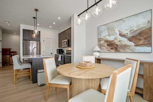 3085 Key Drive Sw, Airdrie, AB - Indoor Photo Showing Dining Room