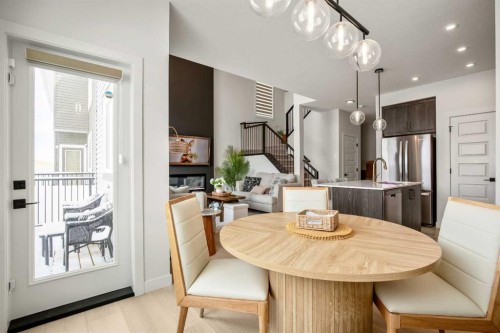 3085 Key Drive Sw, Airdrie, AB - Indoor Photo Showing Dining Room