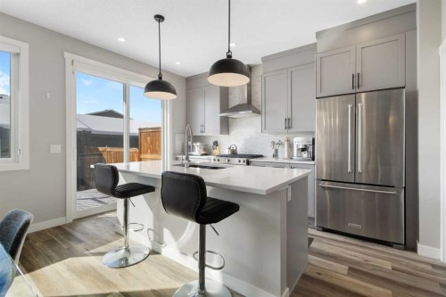 45 Howse Street Ne, Calgary, AB - Indoor Photo Showing Kitchen With Stainless Steel Kitchen With Upgraded Kitchen