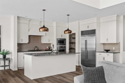 24 Cranbrook Cape Se, Calgary, AB - Indoor Photo Showing Kitchen With Upgraded Kitchen