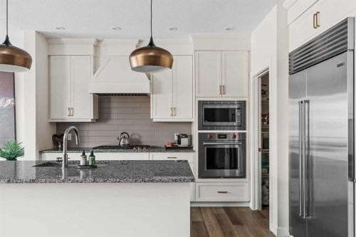 24 Cranbrook Cape Se, Calgary, AB - Indoor Photo Showing Kitchen With Upgraded Kitchen