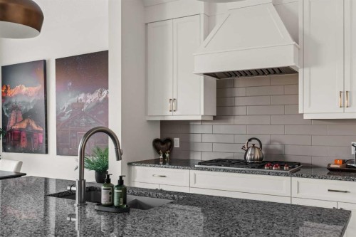 24 Cranbrook Cape Se, Calgary, AB - Indoor Photo Showing Kitchen With Upgraded Kitchen