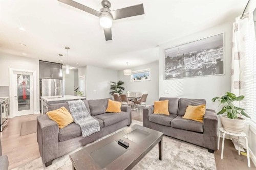 423 Redstone Drive Ne, Calgary, AB - Indoor Photo Showing Living Room