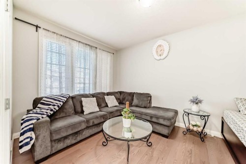 423 Redstone Drive Ne, Calgary, AB - Indoor Photo Showing Living Room