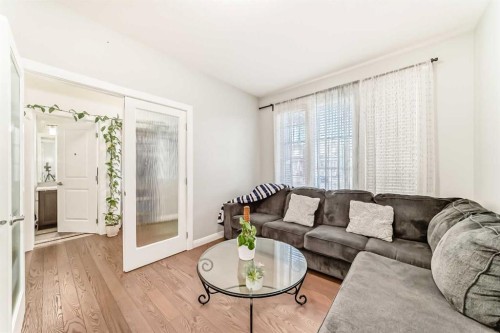 423 Redstone Drive Ne, Calgary, AB - Indoor Photo Showing Living Room