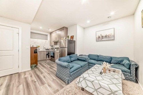 423 Redstone Drive Ne, Calgary, AB - Indoor Photo Showing Living Room