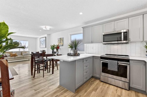 4311 Dovercrest Drive Se, Calgary, AB - Indoor Photo Showing Kitchen With Upgraded Kitchen