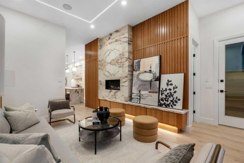2008 8 Avenue Se, Calgary, AB - Indoor With Fireplace