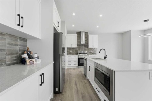 40 Cityline Manor Ne, Calgary, AB - Indoor Photo Showing Kitchen With Double Sink With Upgraded Kitchen