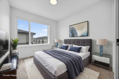 882 Cornerstone Boulevard Ne, Calgary, AB - Indoor Photo Showing Bedroom