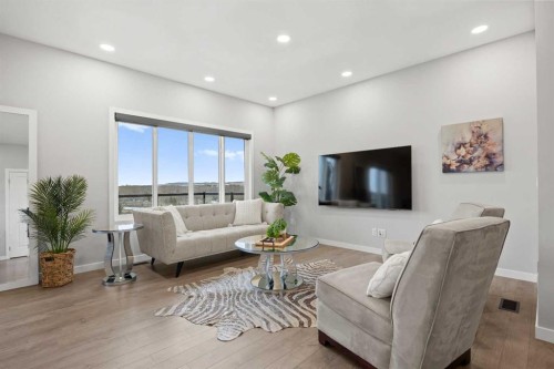 79 Mist Mountain Rise, Okotoks, AB - Indoor Photo Showing Living Room